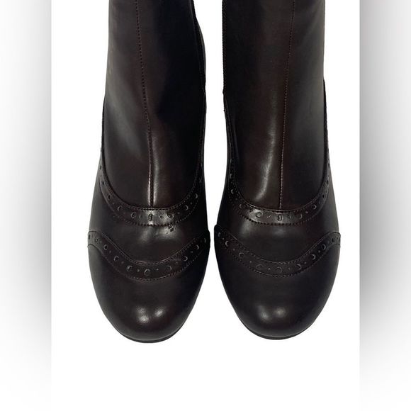 NWT Brown Steampunk Victorian Costume German Ankle Booties Size 7.5 EUR 38 - Picture 11 of 13